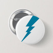 Blauer Blitzschlag Button (Vorne & Hinten)