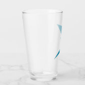 Blauer Blitzschlag Glas (Rechts)