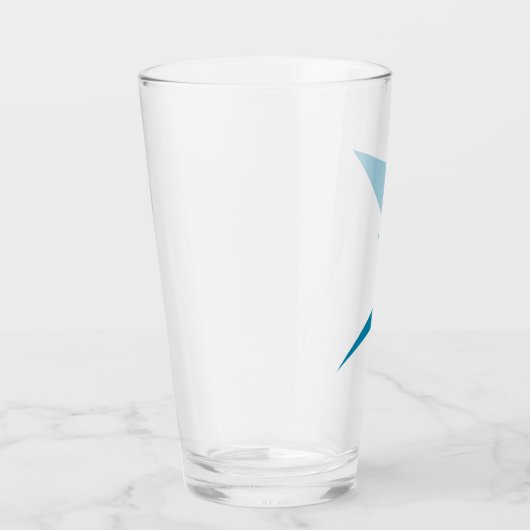 Blauer Blitzschlag Glas (Rechts)