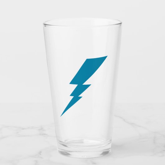 Blauer Blitzschlag Glas (Vorderseite)