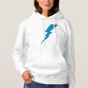 Blauer Blitzschlag Hoodie