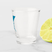 Blauer Blitzschlag Schnapsglas (Rechts)