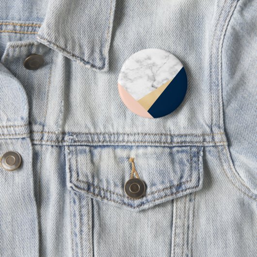 blauer Block des eleganten weißen Button (Beispiel)