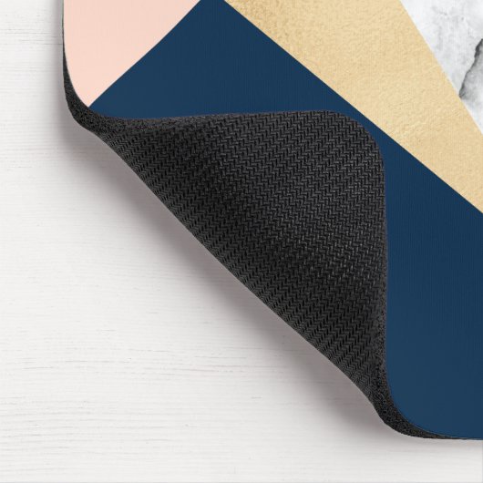 blauer Block des eleganten weißen Mousepad (Ecke)