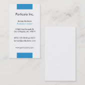 Blauer Block-schlichte Geschäfts-Karten Visitenkarte (Vorne/Hinten)