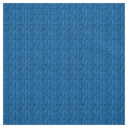 Blauer Blöcke Elfenbeingewebe (54" Breite) Stoff (Muster)
