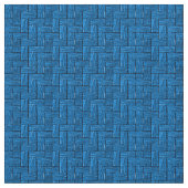 Blauer Blöcke Elfenbeingewebe (54" Breite) Stoff (Nahaufnahme)