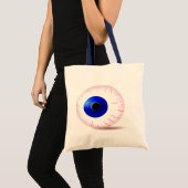 Blauer Bloodshot Augapfel Tragetasche (Vorderseite (Produkt))