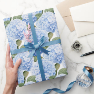 Blauer Blossom Burst Geschenkpapier