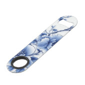 Blauer Blossom Flaschenöffner (Vorderseite Schrägansicht)