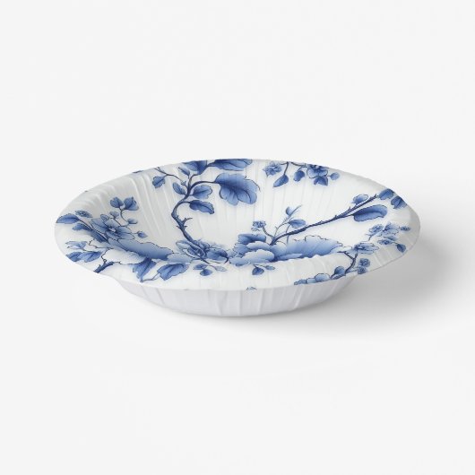 Blauer Blossom Papierplatte Pappteller (Gewinkelt)