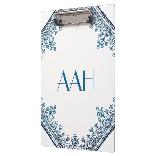 Blauer Blüh Klemmbrett (Links)