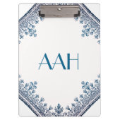 Blauer Blüh Klemmbrett (Vorderseite)