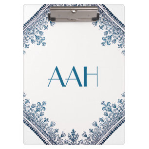 Blauer Blüh Klemmbrett