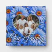 Blauer blühender Sonnenblumen Blauer Marmelade Fot Fotoplatte (Vorderseite)