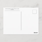 Blauer Blume Blossom und Bud am Ende eines Stalks Postkarte (Rückseite)