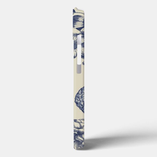 Blauer Blume Blumen Case-Mate iPhone Hülle (Rückseite / Links)