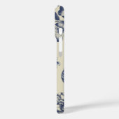 Blauer Blume Blumen Case-Mate iPhone Hülle (Rückseite / Links)