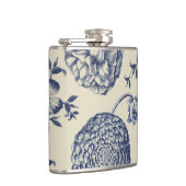 Blauer Blume Blumen Flachmann (Rechts)