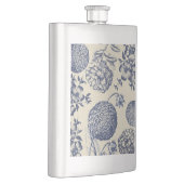 Blauer Blume Blumen Flachmann (Rechts)