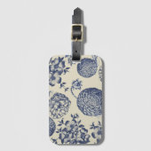 Blauer Blume Blumen Gepäckanhänger (Vorderseite Vertikal)