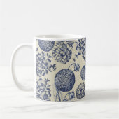 Blauer Blume Blumen Kaffeetasse (Links)