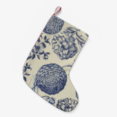 Blauer Blume Blumen Kleiner Weihnachtsstrumpf (Vorderansicht (hängend))