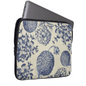 Blauer Blume Blumen Laptopschutzhülle (Vorne Rechts)
