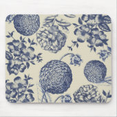 Blauer Blume Blumen Mousepad (Vorne)