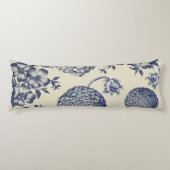 Blauer Blume Blumen Seitenschläferkissen (Vorderseite)