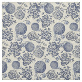 Blauer Blume Blumen Stoff (Muster)