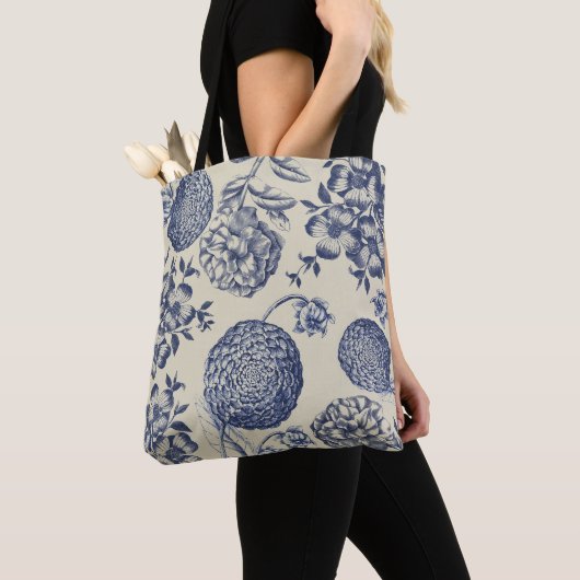 Blauer Blume Blumen Tasche (Von Nahem)