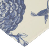 Blauer Blume Blumen Tischdecke (Schrägansicht)