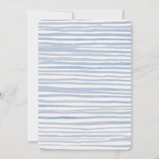 Blauer Blume Blumenmarkt Einladung zur Blumendusch (Rückseite)