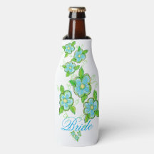 Blauer Blume Flasche Anzug