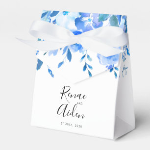 Blauer Blume Geschenkschachtel