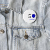 Blauer Blume-Multifunktionsvorlage von Kenneth Yon Button (Beispiel)