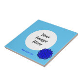 Blauer Blume-Multifunktionsvorlage von Kenneth Yon Fliese (Seite)