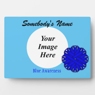Blauer Blume-Multifunktionsvorlage von Kenneth Yon Fotoplatte
