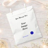 Blauer Blume-Multifunktionsvorlage von Kenneth Yon Geschenktütchen (Ausgeschnitten)