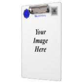 Blauer Blume-Multifunktionsvorlage von Kenneth Yon Klemmbrett (Links)