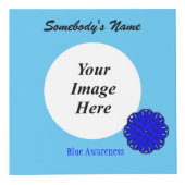 Blauer Blume-Multifunktionsvorlage von Kenneth Yon Würfel (Rechts)