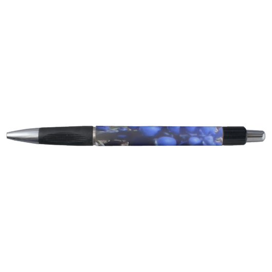 Blauer Blumen-Griff-Stift Kugelschreiber (Vorderseite)
