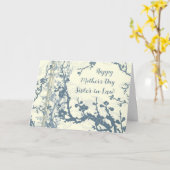 Blauer Blumen Schwester im Recht glücklich Muttert Karte (Gelbe Blume)