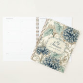 Blauer Blumen-Tagesplaner-Schüler-Notizbuch Planer (Anzeige)