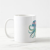 Blauer Blumen-Tintenfisch Kaffeetasse (Links)