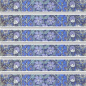 Blauer Blumenaufkleber Aufkleber (Vorderseite)