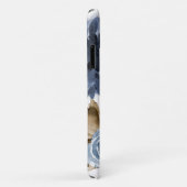 Blauer Blumenblätterturm Case-Mate iPhone Hülle (Hinten/Rechts)