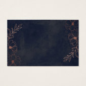 Blauer Blumenduschenspender Beipackkarte (Rückseite)