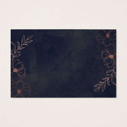 Blauer Blumenduschenspender Beipackkarte (Rückseite)